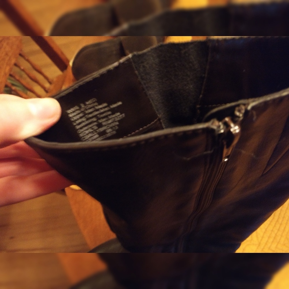 Chocolate Brown Buckled Riding Boot - Picture 2 of 3